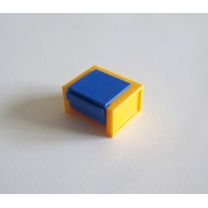 PLAYMOBIL (R288) MAISON MODERNE - Table de Nuit Orange & Bleu Foncé Chambre