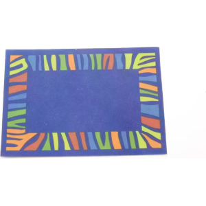 PLAYMOBIL (R2191) MAISON MODERNE - Tapis à Mofifs Bleu 13.5x10.5cm Salon 4282