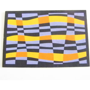 PLAYMOBIL (R2192) MAISON MODERNE - Tapis à Mofifs Noir 11x7.5cm Salon 3966