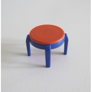 PLAYMOBIL (R243) MAISON MODERNE - Tabouret Orange & Bleu pour Chambre 3964 3967