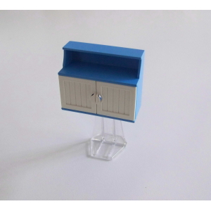 PLAYMOBIL (R2133) MAISON MODERNE - Placard Bleue & Support Transparent 5329