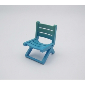 PLAYMOBIL (R235) MAISON MODERNE - Chaise de Jardin Pliante Bleue 4279 (Jaunie)