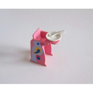PLAYMOBIL (R2169) MAISON MODERNE - Chaise Haute Rose Pingouin Bébé Maison 5167