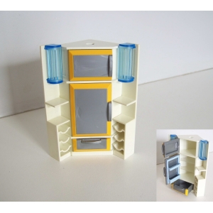 PLAYMOBIL (R2c07) MAISON MODERNE - Réfrigérateur Cuisine 3968 (Jauni)