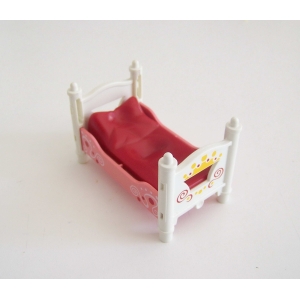 PLAYMOBIL (R240) MAISON MODERNE - Lit Blanc & Rose Chambre des Enfants 5333