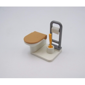 PLAYMOBIL (R2102) MAISON MODERNE - Toilettes Marron WC Salle de Bain 5330 Défaut