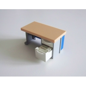 PLAYMOBIL (R238) MAISON MODERNE - Bureau Bleu & Blanc Tiroir Range Dossiers 4289