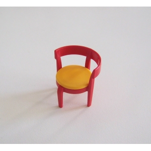 PLAYMOBIL (R2138) MAISON MODERNE - Chaise Rouge & Orange Cuisine 4062 Villa 4857