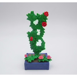 PLAYMOBIL (R11181) COMMERCE - Bac Bleu & Rosier Grimpant Jardinier 4487 4480