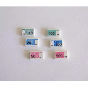 PLAYMOBIL (R11133) COMMERCE - Lot de 6 Billets de Banque 3200 4398 4402 4480