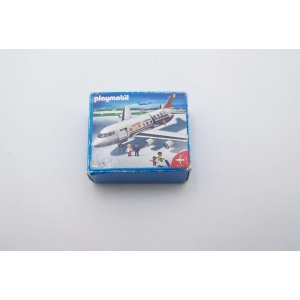 PLAYMOBIL (R11163) COMMERCE - Boite 3x2.5cm Avion Cargo Camion 4447 EN l'ETAT