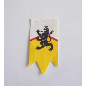 PLAYMOBIL (L32103) MOYEN-AGE - Bannière Drapeau 3,5x8cm Château Lion 4865 4871