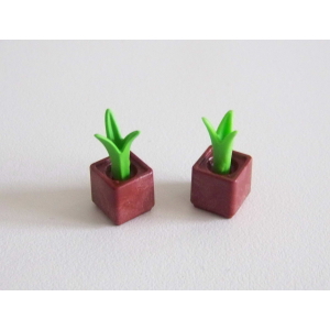 PLAYMOBIL (R1148) COMMERCE - Lot de 2 Pots de Fleur Magasin Jardinage 4480