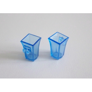 PLAYMOBIL (R1187) COMMERCE - Lot 2 Vases Bleu à Fixer Fleuriste 4484 Ecole 4324