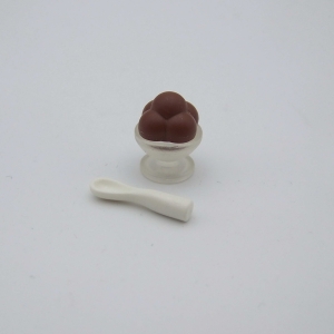 PLAYMOBIL (R11178) COMMERCE - Coupe Glace Chocolat & Cuillère Glacier 4134 4861