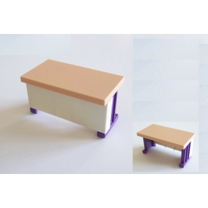 PLAYMOBIL (R1108) COMMERCE - Bureau Simple Violet & Blanc City Café 3989