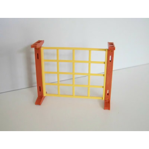 PLAYMOBIL (R1232) COMMERCE - Mur Grillage Jaune Complet Magasin Jardinage 4480