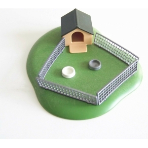 PLAYMOBIL (T1145) FERME - Maison Toit Vert & Enclos Hamster Cochon d'Inde 3210