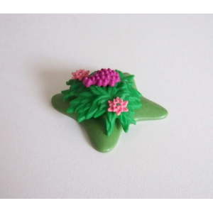 PLAYMOBIL (T1222) FERME - Décoration Fleurs Herbe Nourriture Vaches 3077