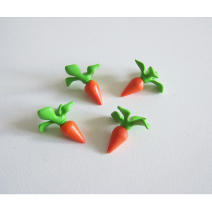 PLAYMOBIL (T1255) FERME - Lot de 4 Carottes à Planter 4131