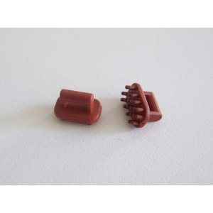 PLAYMOBIL (T1245) FERME & EQUESTRE - Lot 2 Etrilles Brosses Chevaux Poney Marron