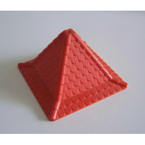 PLAYMOBIL (L3336) MOYEN-AGE - Toit Rouge Tour Carrée Châteaux 3666 3367