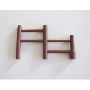 PLAYMOBIL (T1122) FERME - Barrière en Bois Marron à Fixer sur Support