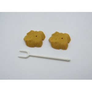 PLAYMOBIL (T1291) FERME & EQUESTRE - Lot de Foin Herbe Jaune & Fourche Blanche