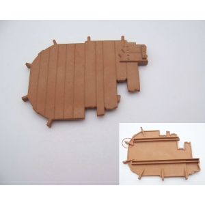 PLAYMOBIL (L3358) MOYEN-AGE - Plancher Etage Tour & Atelier Magicien 3839 cassé