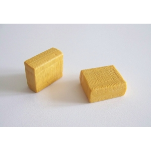 PLAYMOBIL (T1256) FERME & EQUESTRE - Lot de 2 Ballots de Foin Jaune Foncé