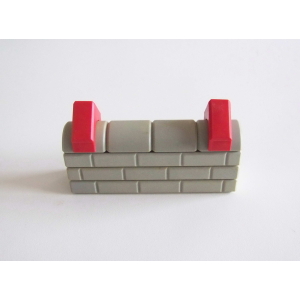 PLAYMOBIL (T11c05) EQUESTRE - Mur Gris Complet Saut d'Obstacle 3854 Jauni