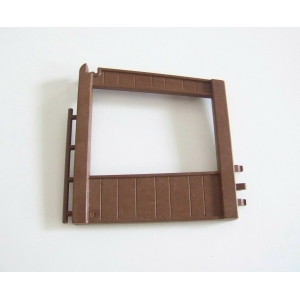 PLAYMOBIL (T21128) FERME & EQUESTRE - Mur Latéral Ouvert Abri Ecurie Marron 3855