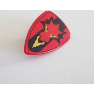 PLAYMOBIL (L606) MOYEN-AGE - Bouclier Rouge Tête de Dragon Chevaliers 3269