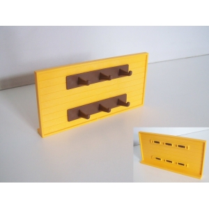 PLAYMOBIL (T2111) EQUESTRE - Mur Jaune Attaches Harnais & Supports Selles 3120