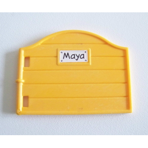 PLAYMOBIL (T2114) EQUESTRE - Porte Jaune pour Box "Maya" Centre 3120