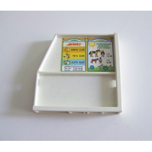 PLAYMOBIL (T2185) CENTRE EQUESTRE - Mur Blanc avec Affiches Boutique 4190