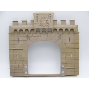 PLAYMOBIL (L33c26) MOYEN-AGE - Façade du Pont Levis Chateau 3666 Jaunie