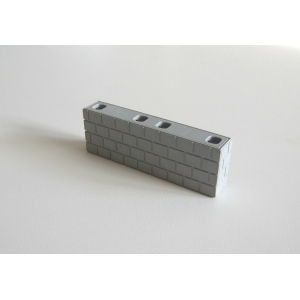 PLAYMOBIL (T21124) FERME - Mur Gris Pierres Apparantes 9x3cm Toit Grange 4490
