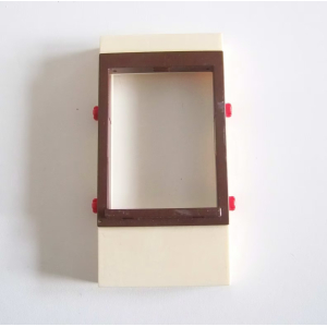 PLAYMOBIL (T21144) FERME - Mur Crème 12cm avec Cadre Fenetre Marron 4490