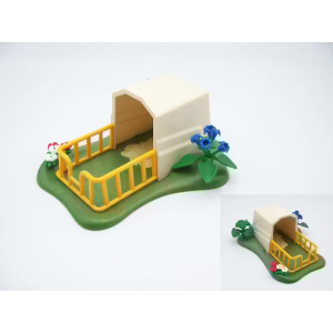 PLAYMOBIL (T2284) FERME - Abri pour Veaux 5124 Complet