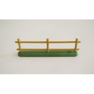 PLAYMOBIL (T2259) FERME - Barrière Kaki sur Socle Vert 4074