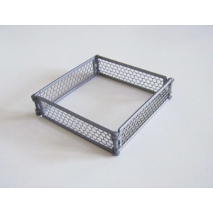 PLAYMOBIL (T2278) FERME - 4 Grandes Barrières Grillagées Gris 5120 6140 9104