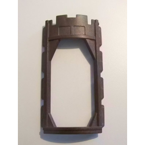 PLAYMOBIL (L3309) MOYEN-AGE - Mur Ouvert Marron Tour Ronde 3665 3666 3888