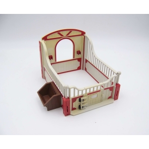 PLAYMOBIL (T2254) EQUESTRE - Box Rouge & Blanc pour Cheval 5107 5108 Jauni
