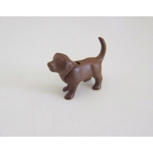 PLAYMOBIL (T3184) FERME - Chiot Marron Foncé Debout 4279 5315 3656