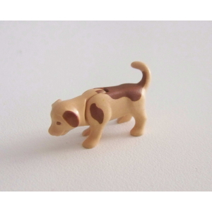 PLAYMOBIL (T3103) FERME & EQUESTRE - Chiot Beige Tacheté Marron