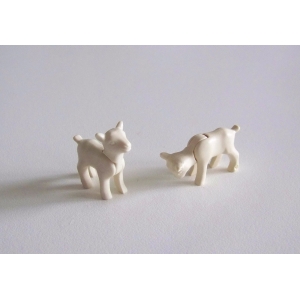 PLAYMOBIL (T3112) FERME - Lot de 2 Chevreaux Blancs 3116