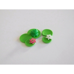 PLAYMOBIL (T3140) FERME -  Grenouille Verte sur Nénuphar avec Fleurs