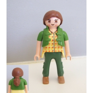 PLAYMOBIL (T3231) CENTRE EQUESTRE - Femme Palfrenière Soigneuse Chevaux 5108