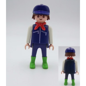 PLAYMOBIL (T3209) FERME - Fermier Remorque Foin 3719 Jauni